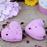 Heart Bath Bombs - Ylang Ylang & Rose (Pk 5)