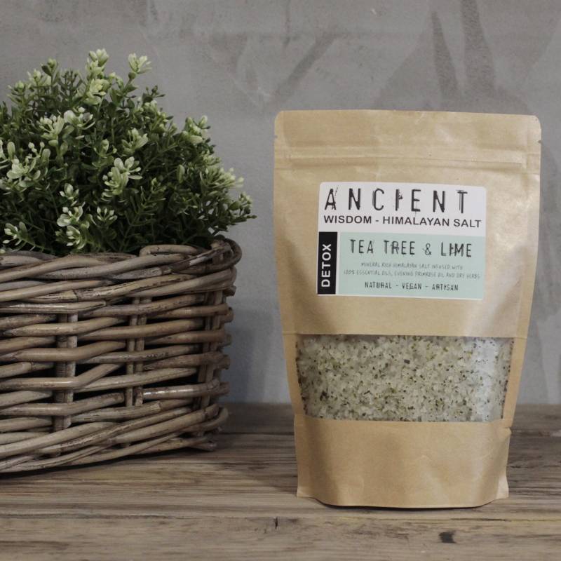 Himalayan Bath Salts with Tea Tree, Lime & Evening Primrose - Soak Sanctuary Bath Salts