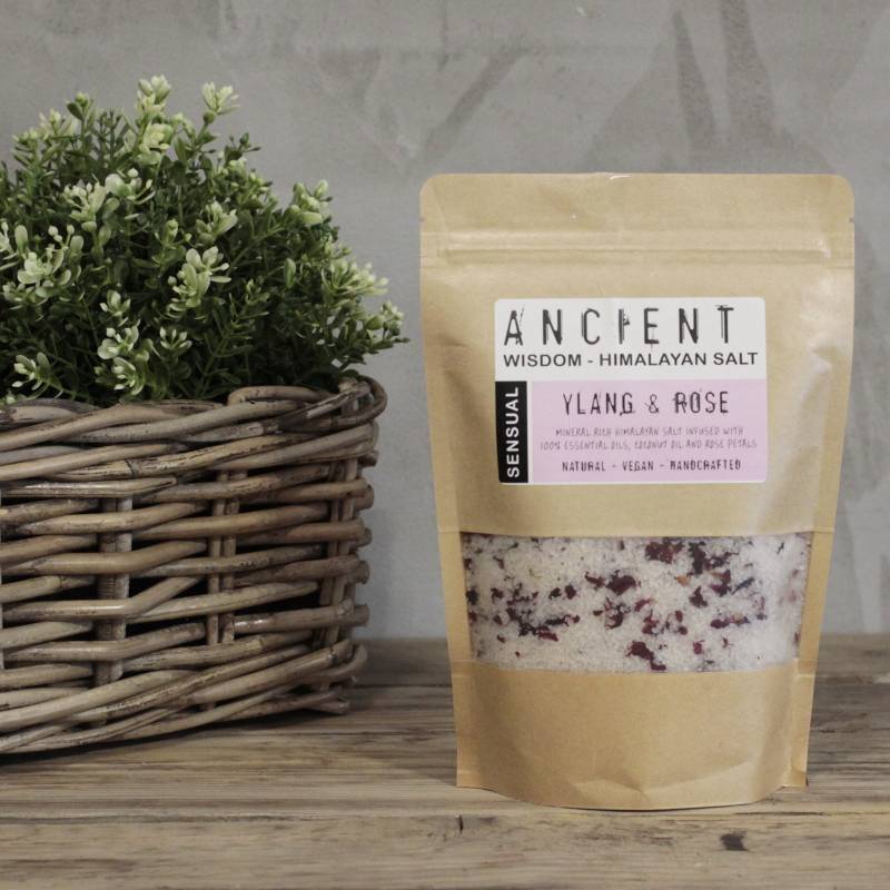 Himalayan Bath Salts with Ylang Ylang & Rose - Soak Sanctuary Bath Salts