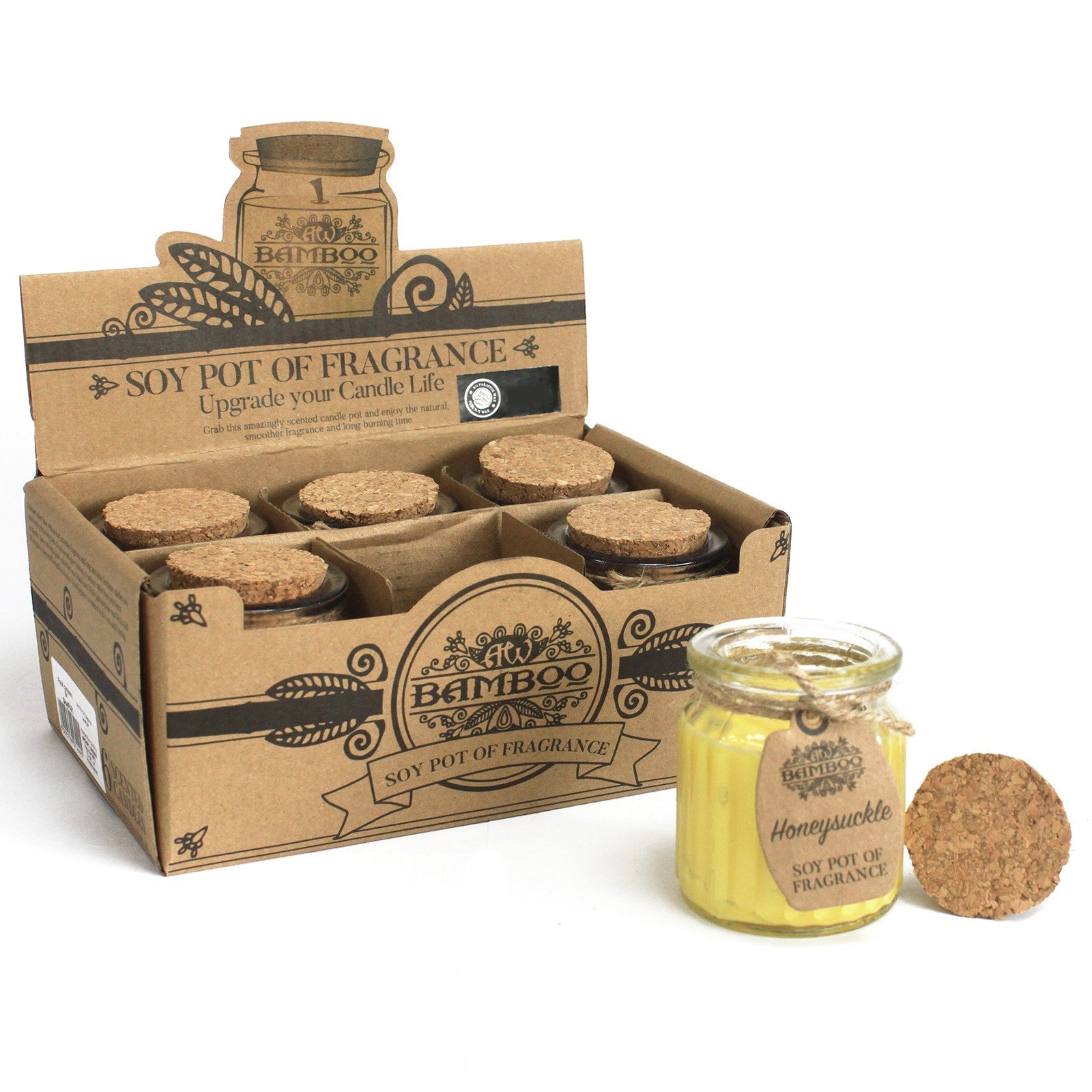 Honeysuckle Soy Candle Pots (Pk 2) - Soak Sanctuary Candles