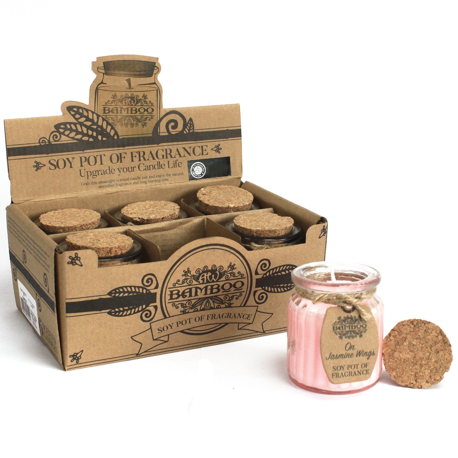 Jasmine Soy Candle Pots (Pk 2) - Soak Sanctuary Candles