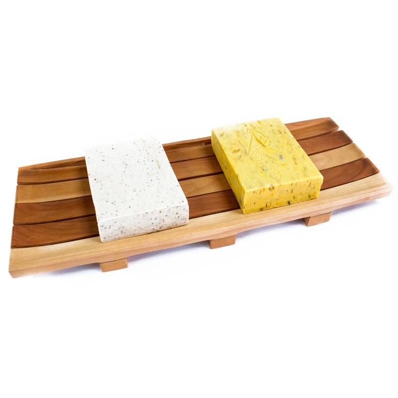 Mahogany Soap Loaf Tray - Soak Sanctuary Accessories