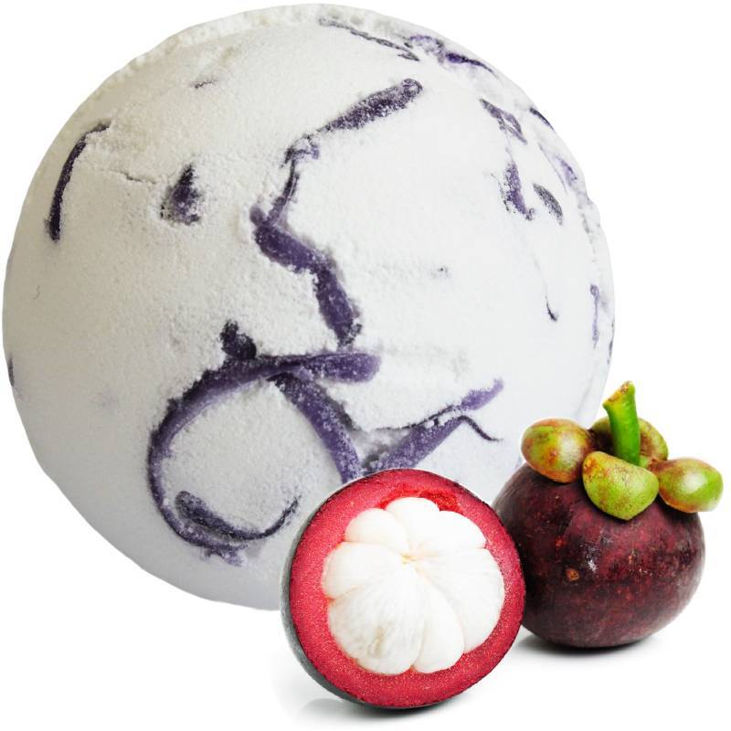 Mangosteen Bath Bomb with Coconut Butter - Soak Sanctuary Bath Bombs