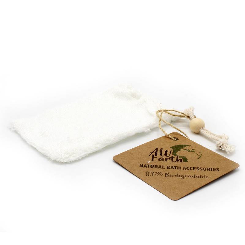 Natural Bamboo Soap Bag - Soak Sanctuary Accessories