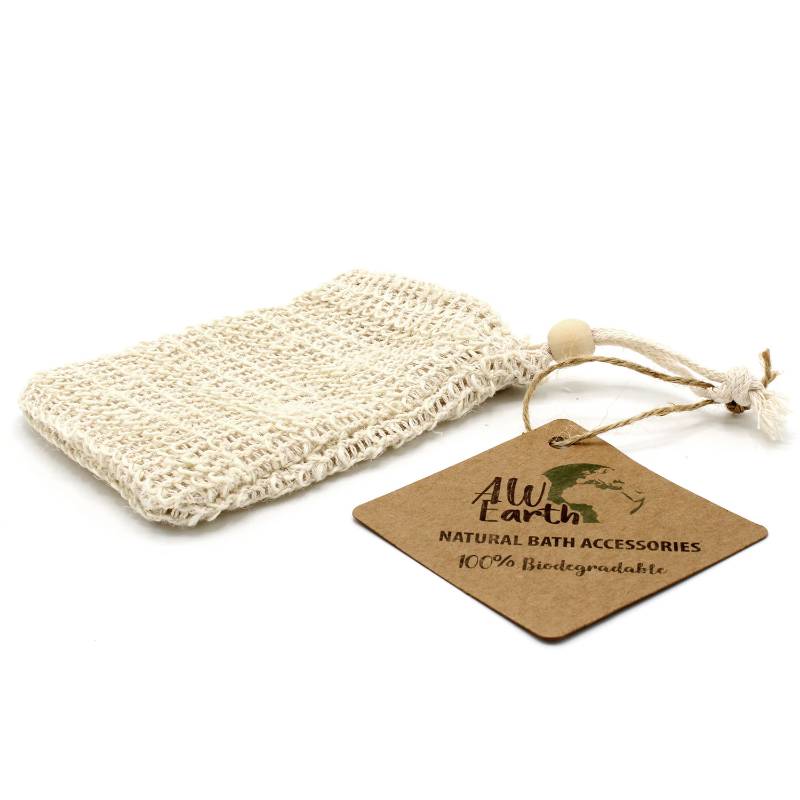 Natural Washed Jute Soap Bag - Soak Sanctuary Accessories