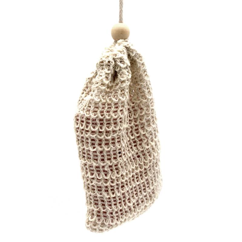 Natural Washed Jute Soap Bag - Soak Sanctuary Accessories
