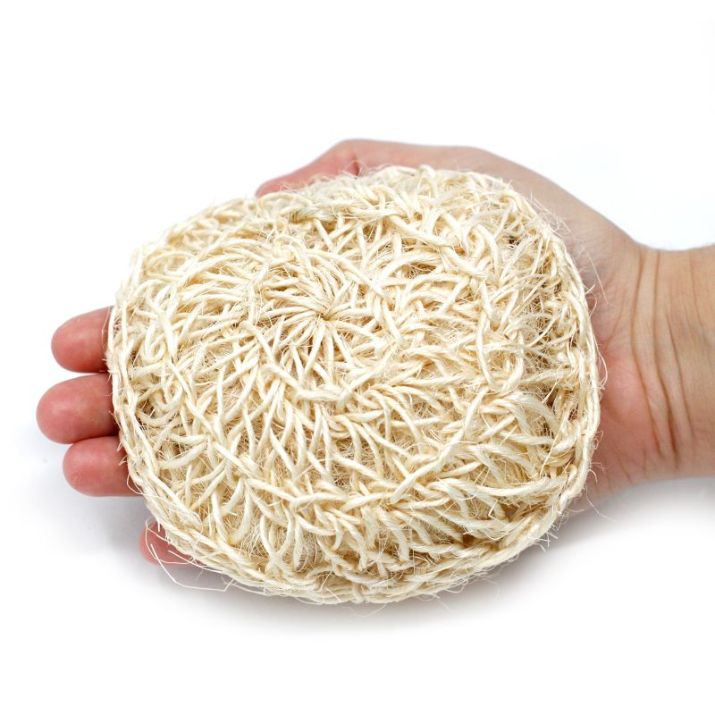 Sisal Soft Round Exfoliating Cushion - Soak Sanctuary Accessories