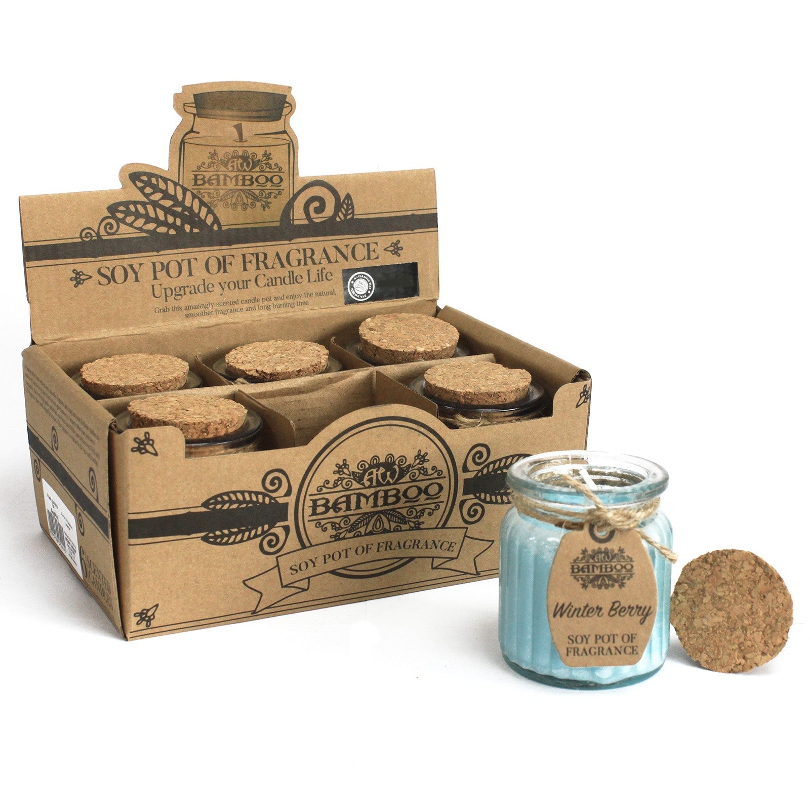 Winter Berry Soy Candle Pots (Pk 2) - Soak Sanctuary Candles